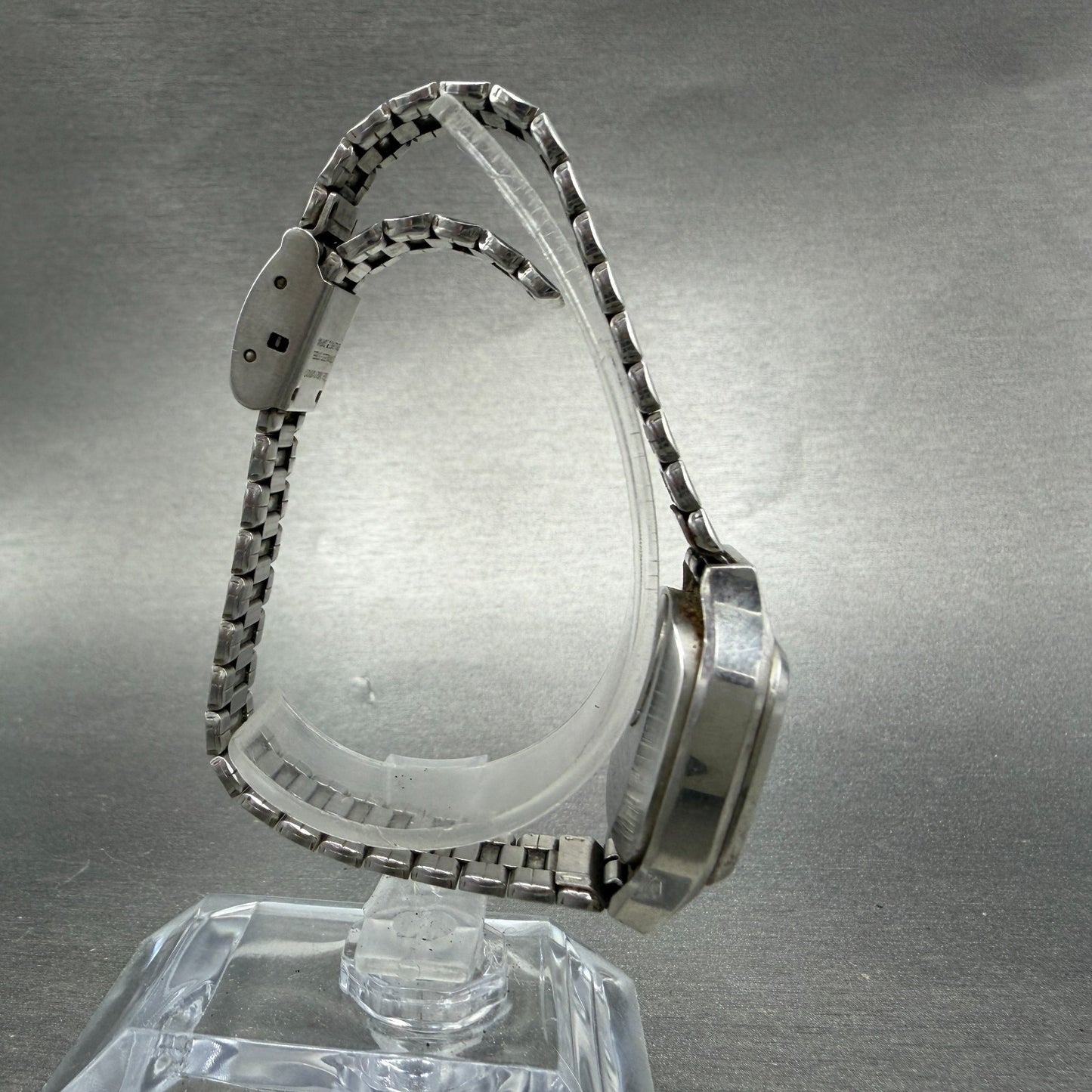 Seiko Watch Women 24mm Silver Dial Silver Tone Daydate 7903-5000 New Battery VTG8