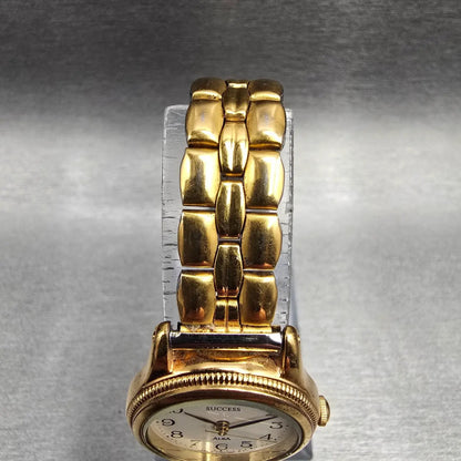 Alba Success Watch Women 24mm Ivory Dial Gold Tone Round V701-1720 New Battery4