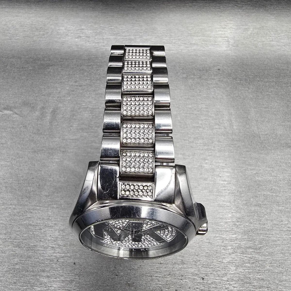 Michael Kors Bradshaw Watch Women 42mm Silver Dial Silver Tone MK6486 New Batt4