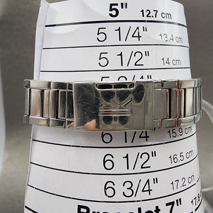Seiko Lukia Tank Watch Women 20mm Pink Dial Silver Tone Rectangle New Battery10