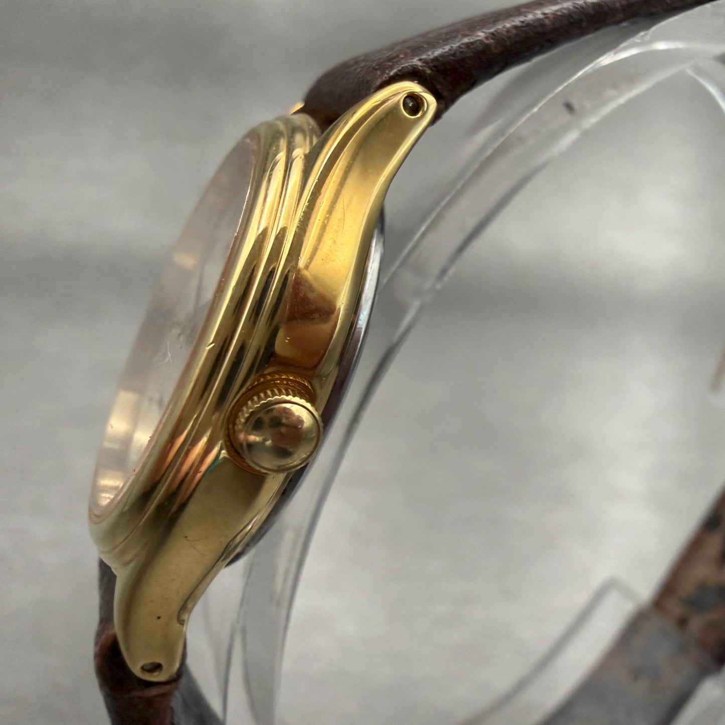 Seiko Spirit Watch Women 24mm Champagne Dial Gold Tone Round 4N21-0540 New Batt2