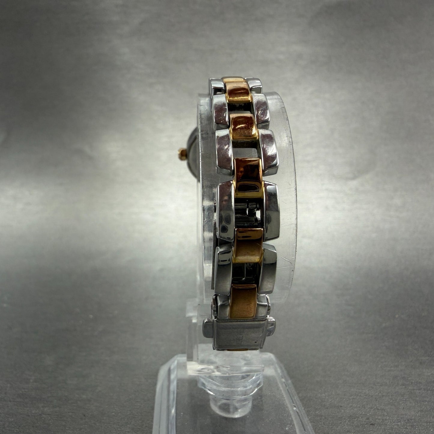 Seiko Michel Klein Watch Women 20mm White Dial Two Tone Round 1N01-K970 New Batt7