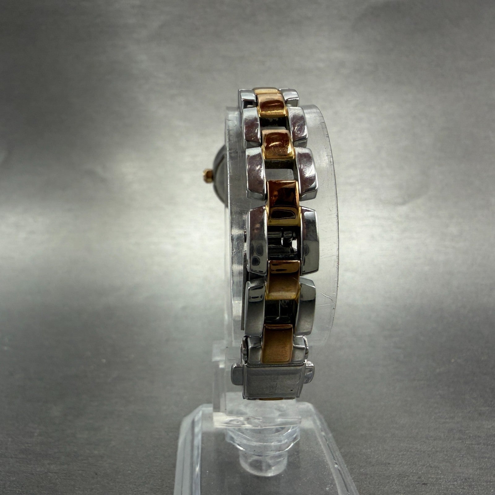 Seiko Michel Klein Watch Women 20mm White Dial Two Tone Round 1N01-K970 New Batt7