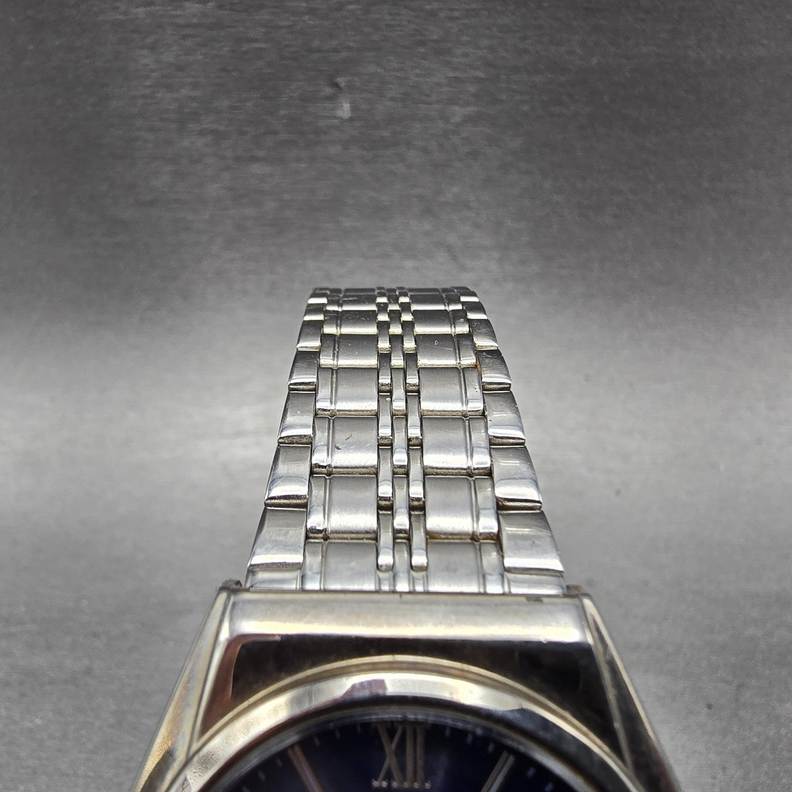 Citizen Reguno Solar Watch Men 35mm Blue Dial Silver Tone E031-K005418 Runs5