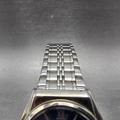 Citizen Reguno Solar Watch Men 35mm Blue Dial Silver Tone E031-K005418 Runs5
