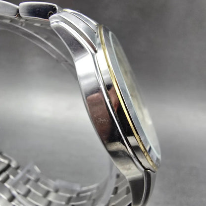 Bulova Precisionist Watch men 42mm Champagne Dial Two Tone Date 98B156 PARTS4
