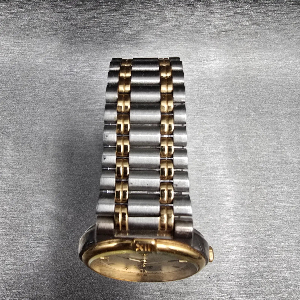 Lorus Mickey Mouse Watch Women 30mm Champagne Dial Two Tone V301-6E70 New Batt4