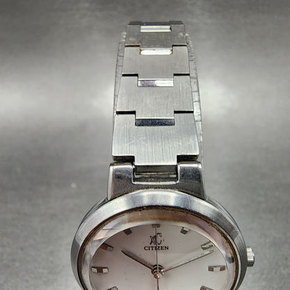 Citizen XC Watch Women 27mm White Dial Silver Tone Round 4613H07910 New Battery4
