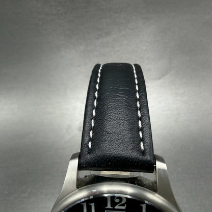 Junkers JU 52 Watch Men 40mm Black Dial Steel Date Dual Time D-AQUI New Battery4