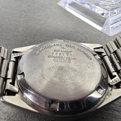 Seiko SQ Watch Men 35mm White Dial Silver Tone Daydate 7123-8290 PARTS10