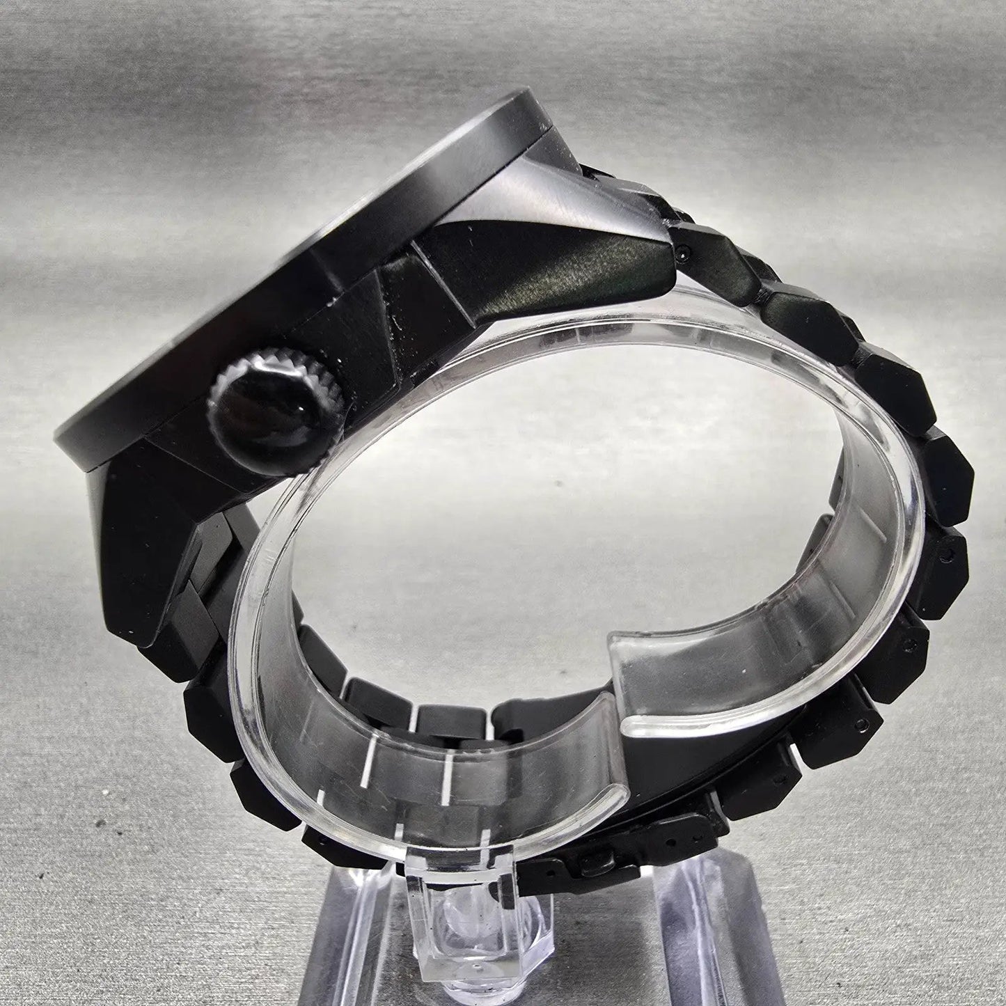 Nixon The Corporal Watch Men 48mm Black Dial Black Tone Round New Battery6