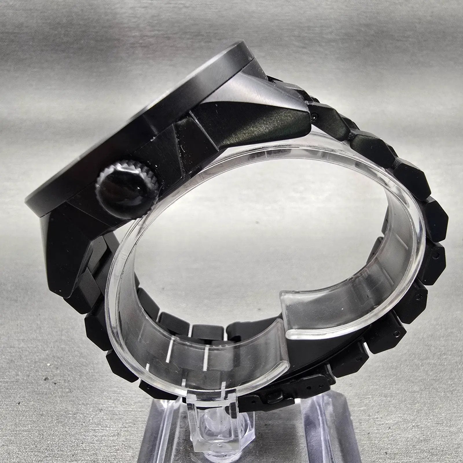 Nixon The Corporal Watch Men 48mm Black Dial Black Tone Round New Battery6