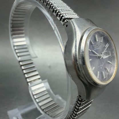 Seiko Automatic Watch Women 24mm Gray Dial Silver Tone Daydate 2706-0110 Runs3