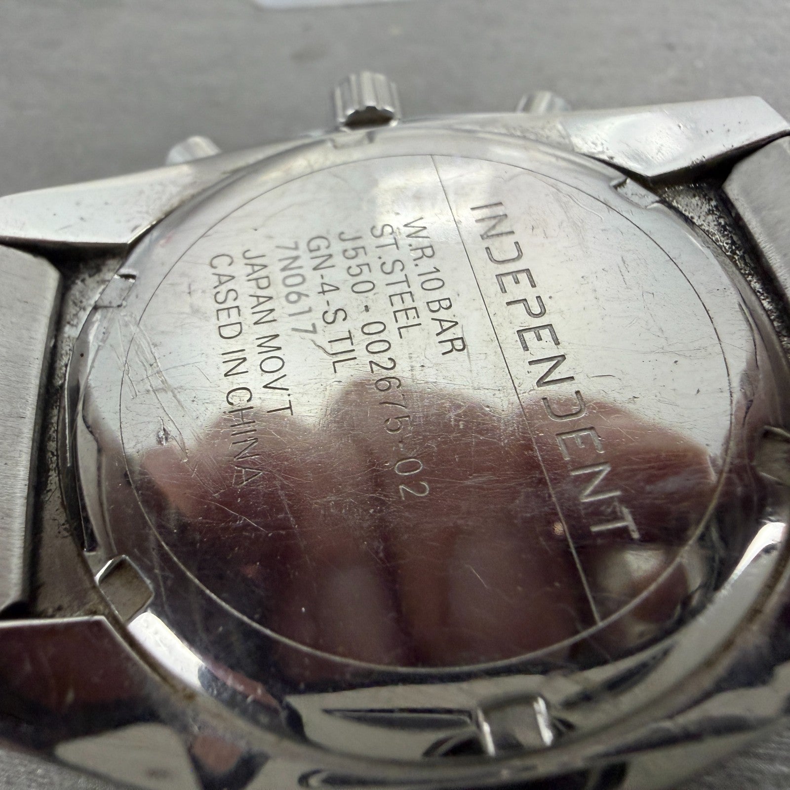 Citizen Independent Chronograph Watch Men 40mm Silver Dial Steel New Battery9