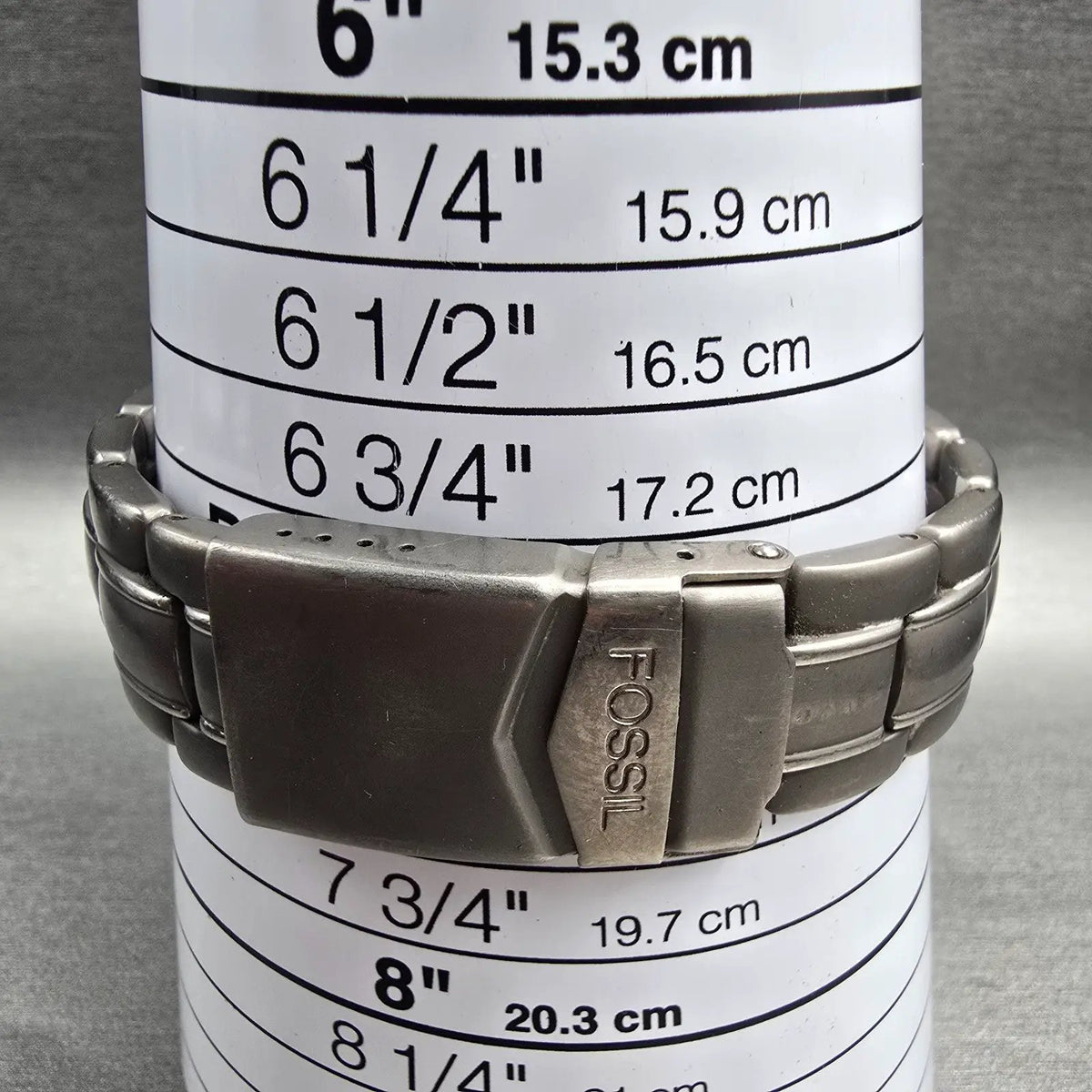 Fossil Dive Watch Men 40mm Gray Dial Titanium Chronograph Round TI-5010 NewBat 19