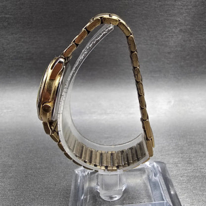 Citizen Watch Women 24mm Champagne Dial Gold Tone Date 6010-K06878 New Battery6