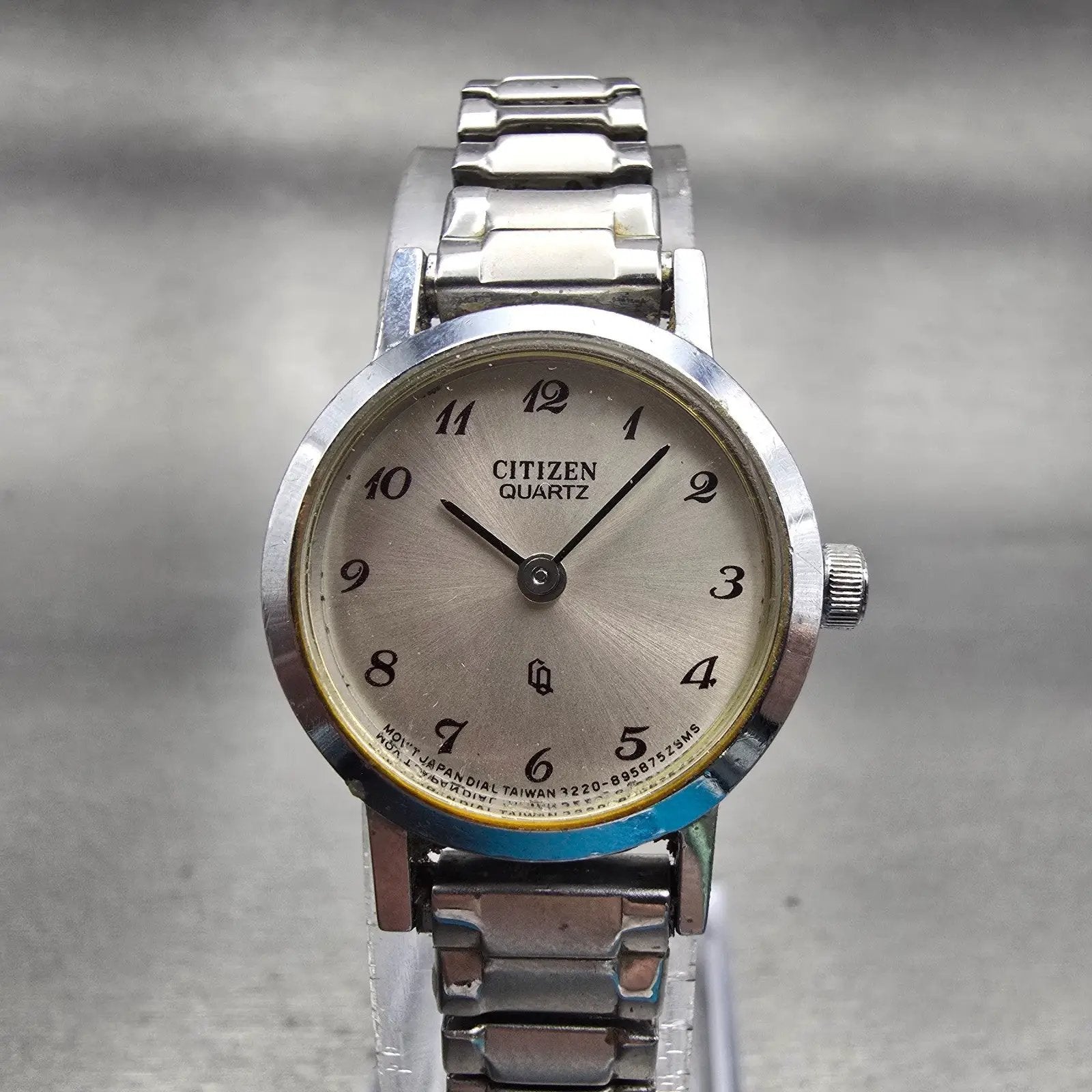 Citizen CQ Watch Women 21mm Silver Dial Silver Tone Round 3220-891236 New Batt0