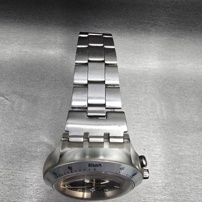 Swatch Irony Diaphane Chrono Firestorm Watch Men 43mm Black Dial Clear READ!!!!!4