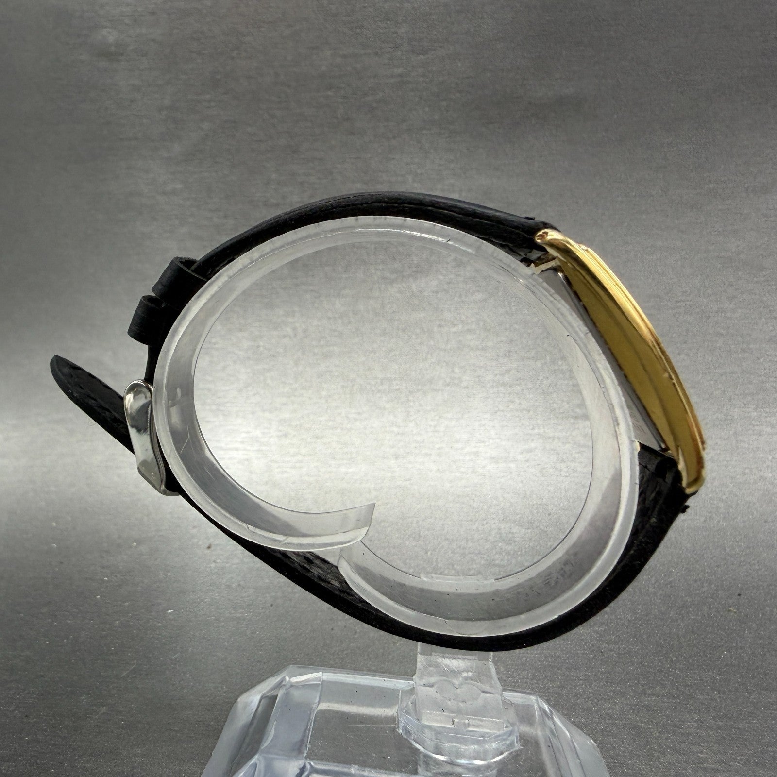 Seiko Tank Watch Women 20mm Champagne Dial Gold Tone 1N00-5G49 New Battery8