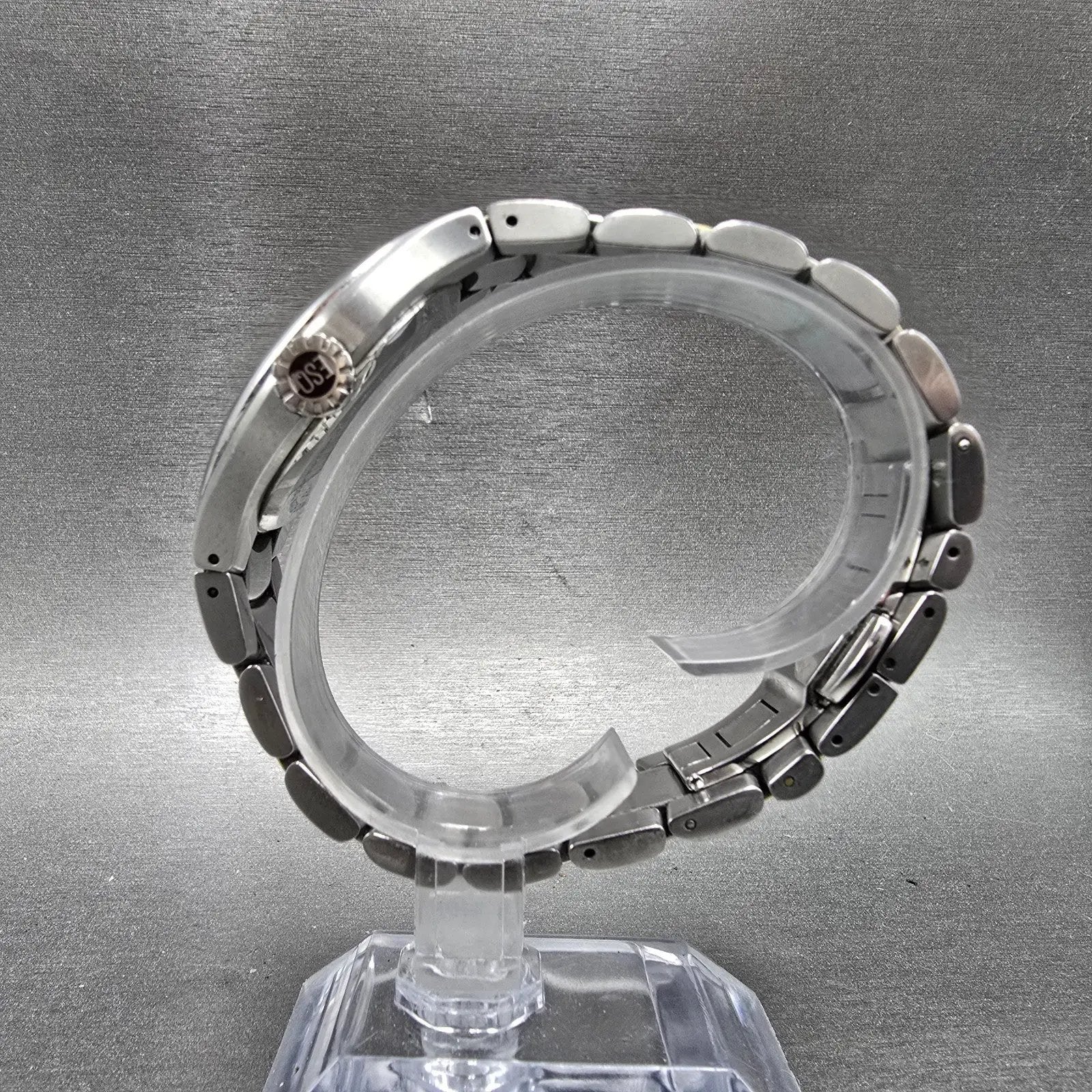 ESQ Watch Men 36mm Silver Dial Two Tone Date Round E5263 PARTS Swiss Bracelet7