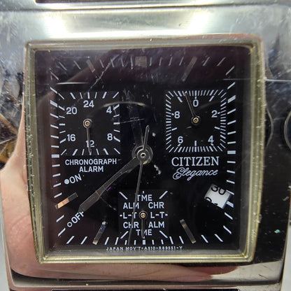 Citizen Elegance Chronograph Watch Men 31mm Black Dial Steel A510-R35632 PARTS2