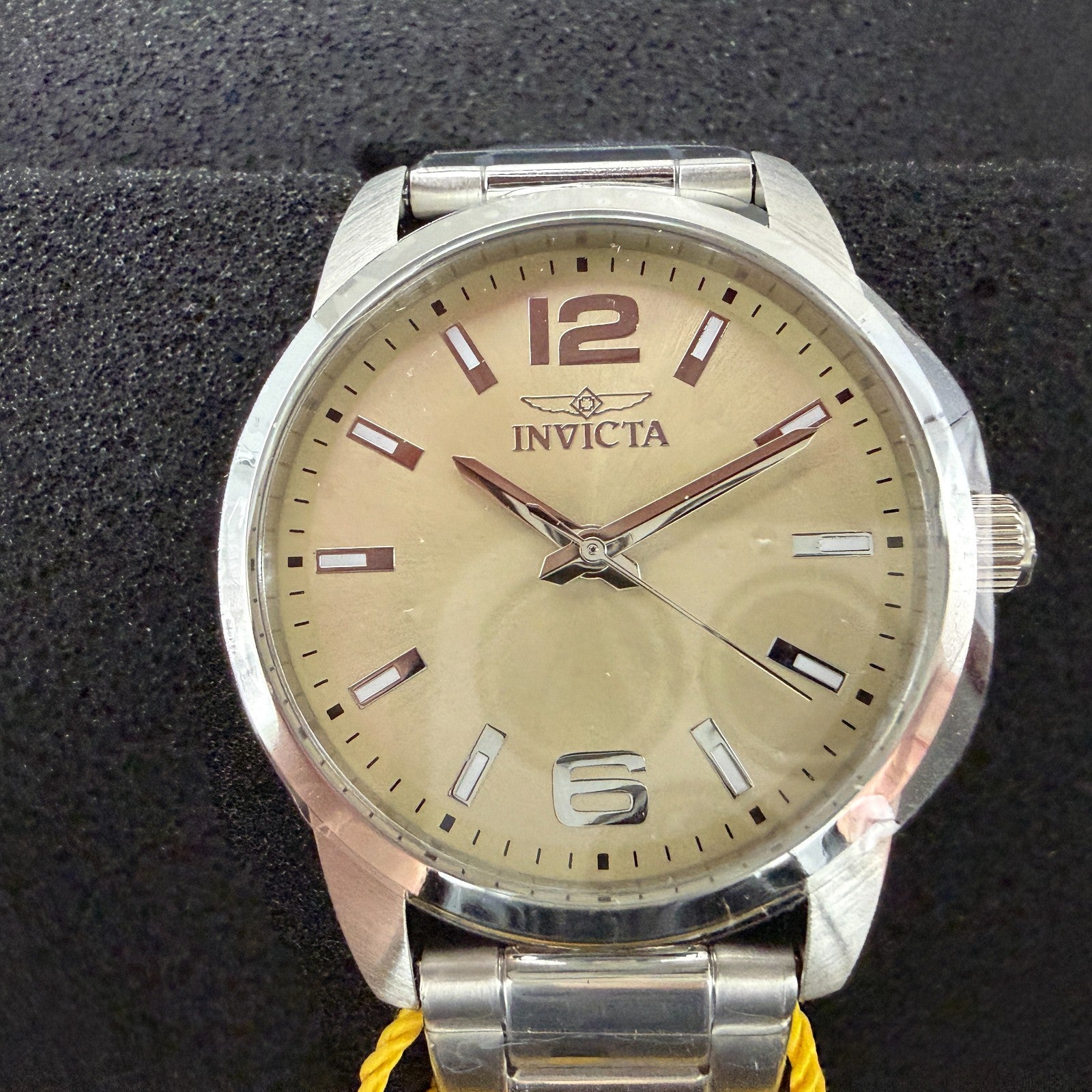 Invicta Celestial Watch Women 36mm Cream Dial Silver Round Bracelet 484981