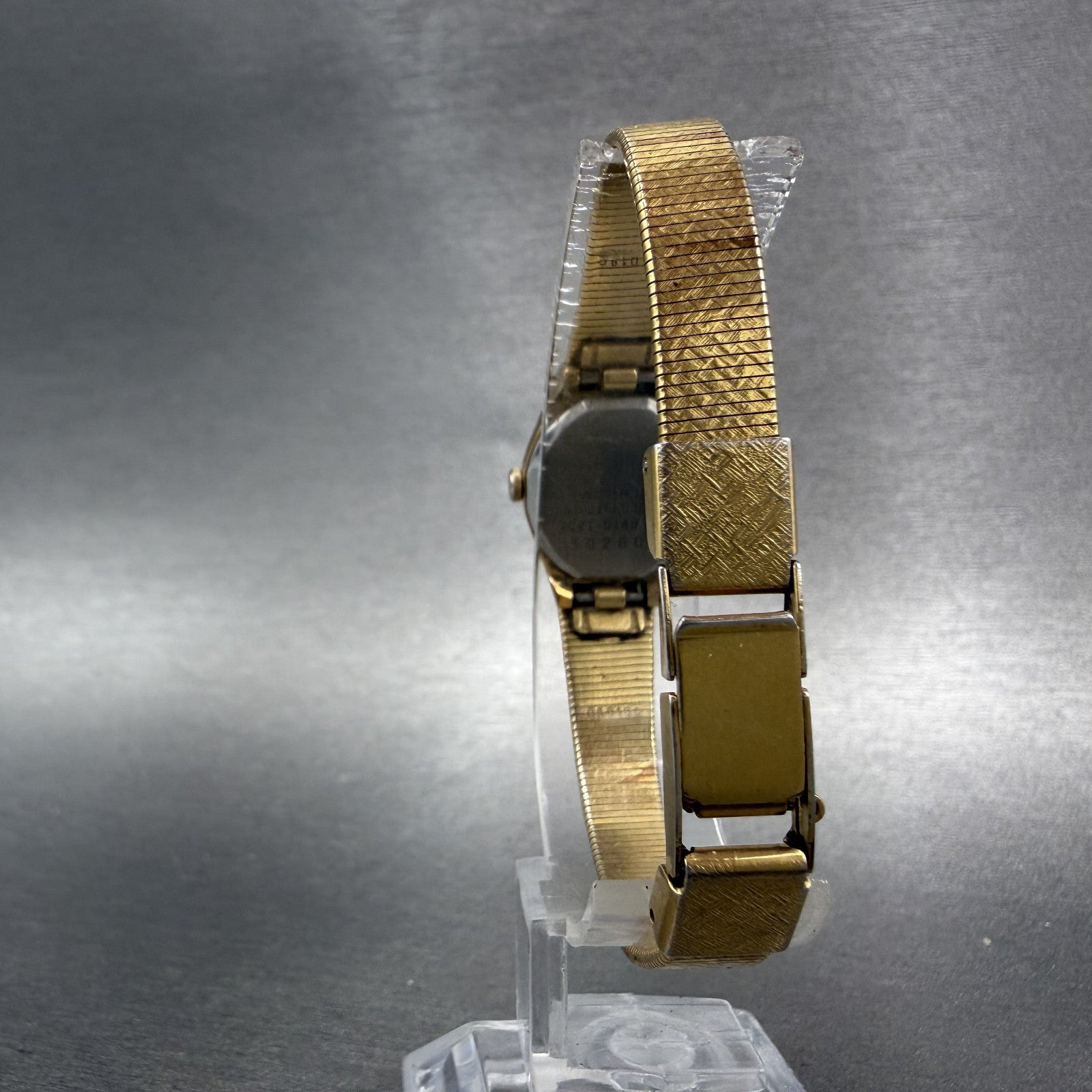 Seiko Watch Women 16mm Gold Dial Gold Tone Hexagon 2C21-5149 New Batt B1 Vintage7