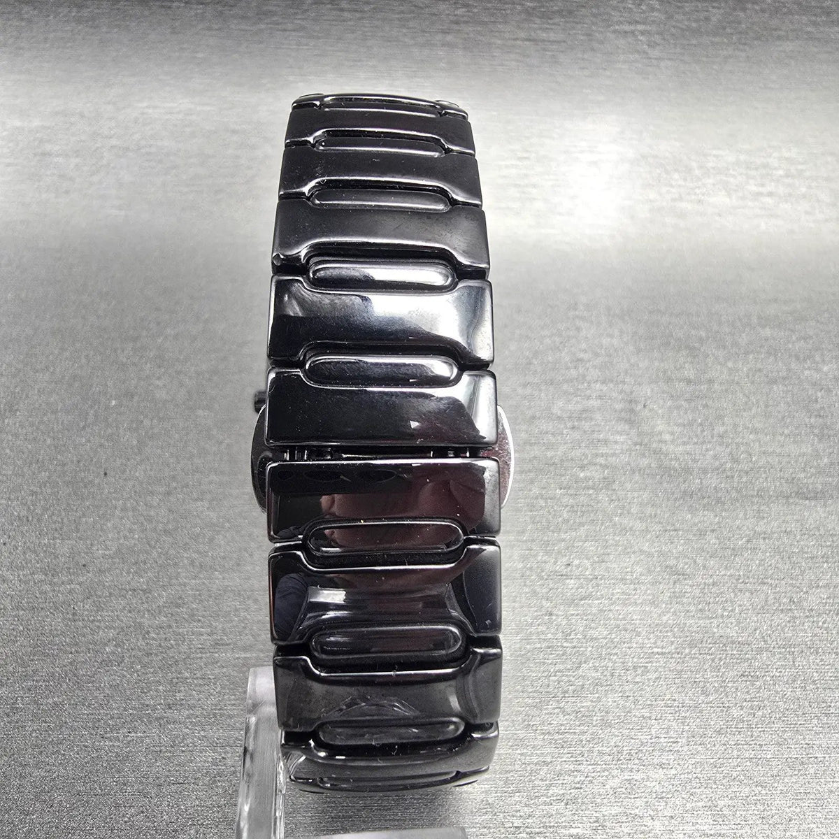 Skagen Watch Women 33mm Black Dial Black Ceramic Rectangle 914SBXC New Battery7