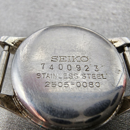 Seiko Seikomatic Lady Watch Women 22mm Silver Dial Steel Date Round Runs6