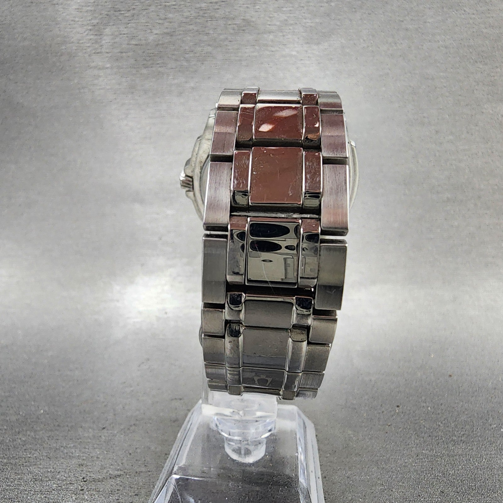 Bulova Precisionist Watch Men 43mm Gray Dial Silver Tone Date 96B130 PARTS8