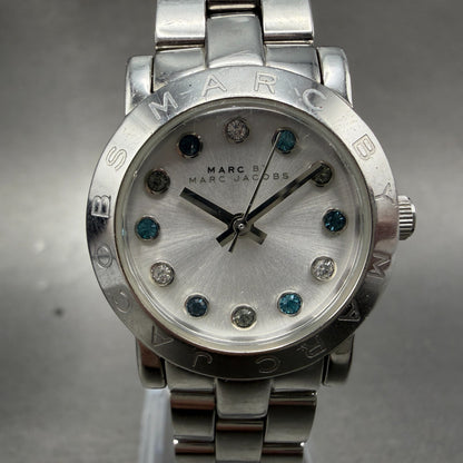 Marc By Marc Jacobs Watch Women 26mm Silver Dial Steel Round MBM3146 New Battery1