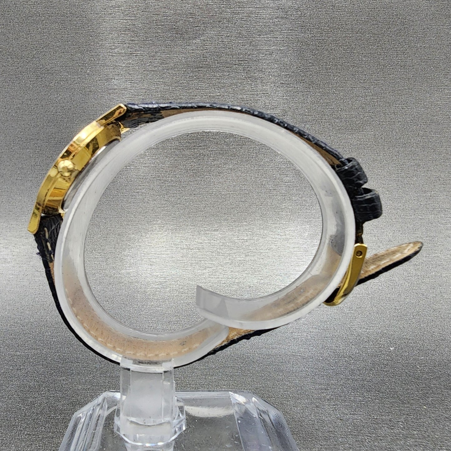 Movado Museum Watch Women 24mm Blue Dial Gold Tone Round 87A1832 PARTS7