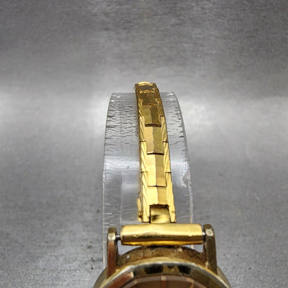 Seiko Watch Women 23mm Champagne Dial Gold Tone Octagon 26615009 New Battery4