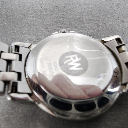 Raymond Weil Tango Watch Women 28mm Black Dial Silver Tone Date 5360 New Battery9