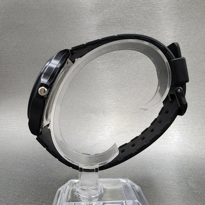Casio Watch Men 42mm Black Dial Black Tone Round MW240 New Battery6