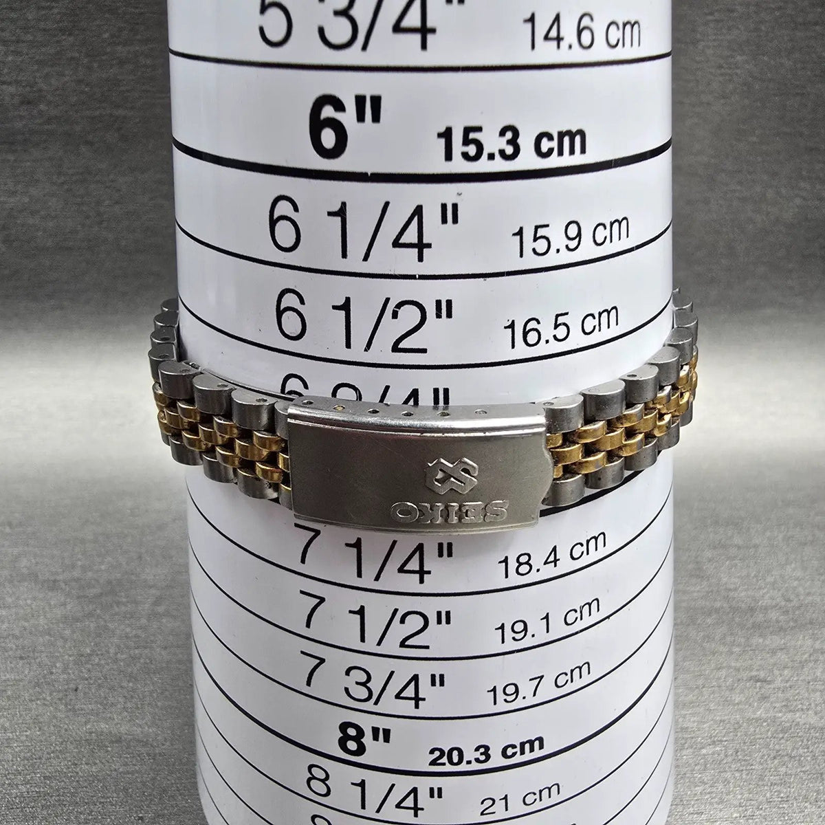 Seiko SQ Watch Women 24mm Gold Dial Two Tone Daydate Round 3E23-0A69 New Batt 1K9