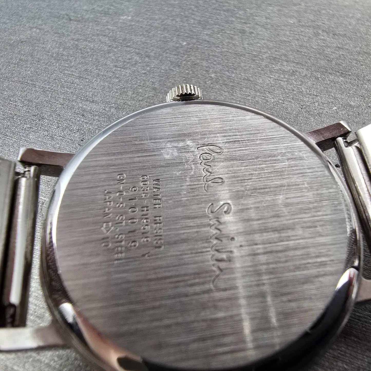 Paul Smith Watch Men 36mm Gray Dial Silver Tone Round 6034-H19519 New Battery9