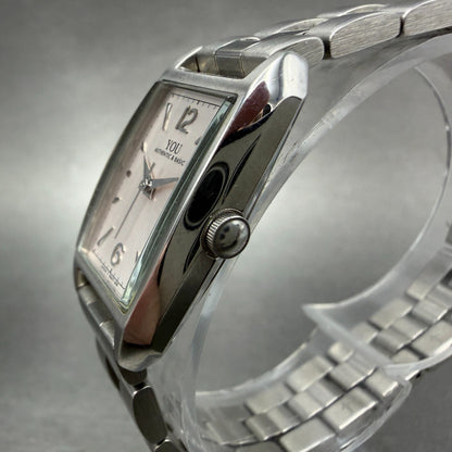 Orient You Tank Watch Women 19mm Silver Dial Silver Tone Rectangle New Battery2