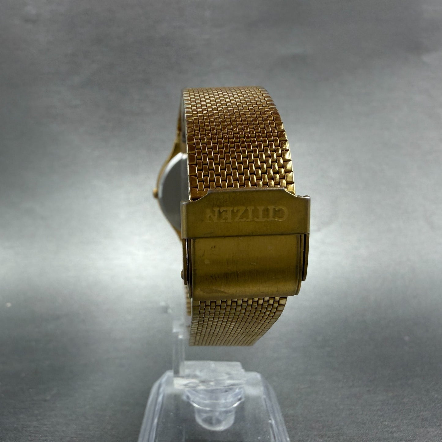 Citizen CQ Watch Men 31mm Gray Dial Gold Tone Round 6031-K06584 New Battery7