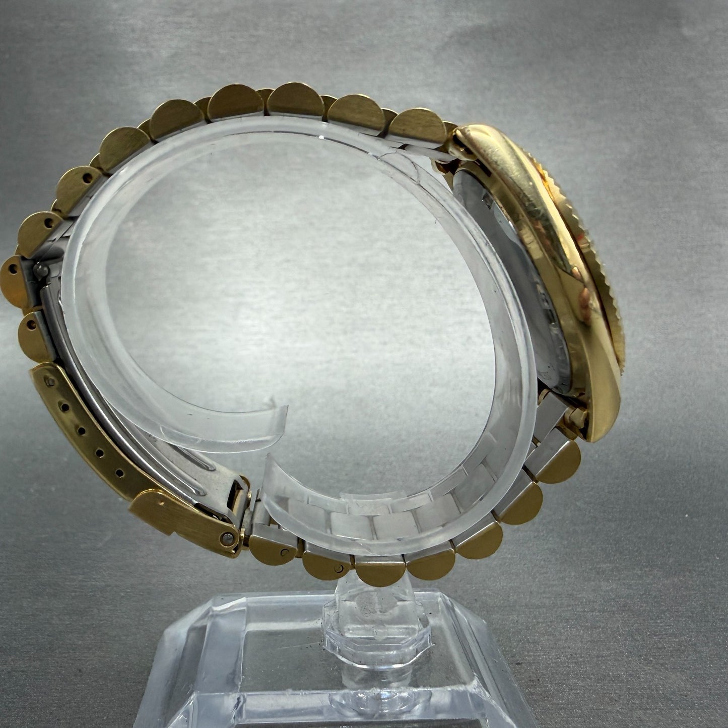 Wittnauer President Watch Men 35mm Champagne Dial Gold Tone Daydate New Battery8