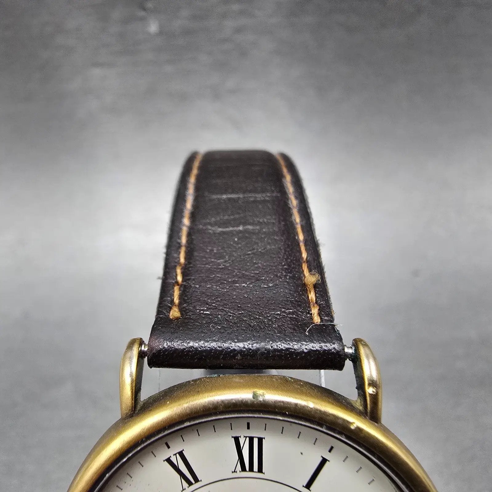 Citizen Lighthouse Watch Men 32mm White Dial Gold Tone 6031-G04185 New Battery4