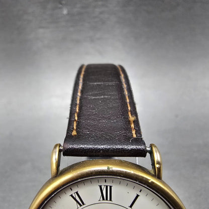 Citizen Lighthouse Watch Men 32mm White Dial Gold Tone 6031-G04185 New Battery4