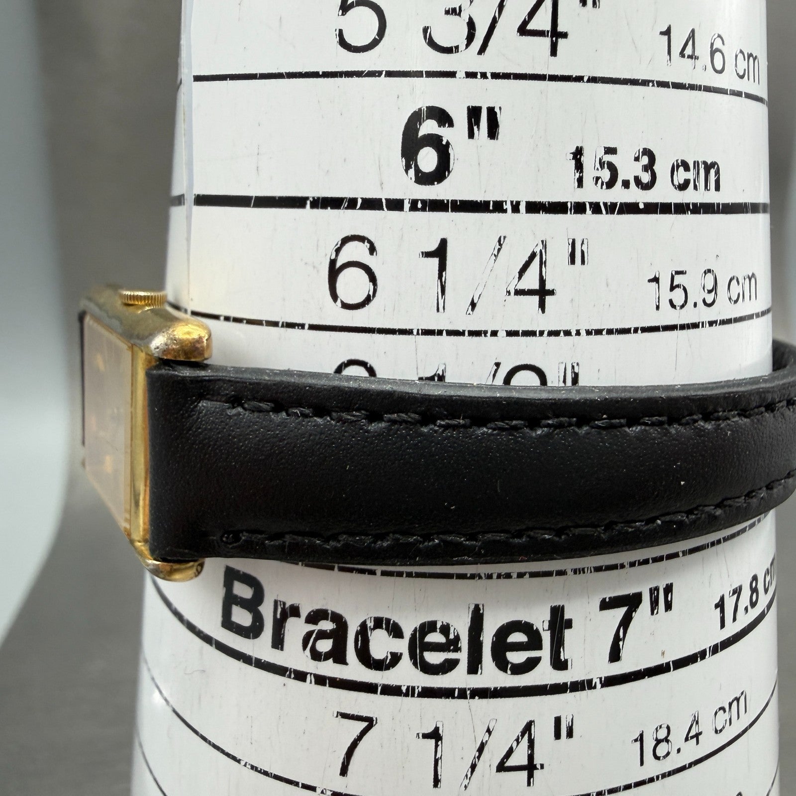 Seiko Tank Watch Women 18mm Champagne Dial Gold Tone VTG 1400-5039 New Battery10