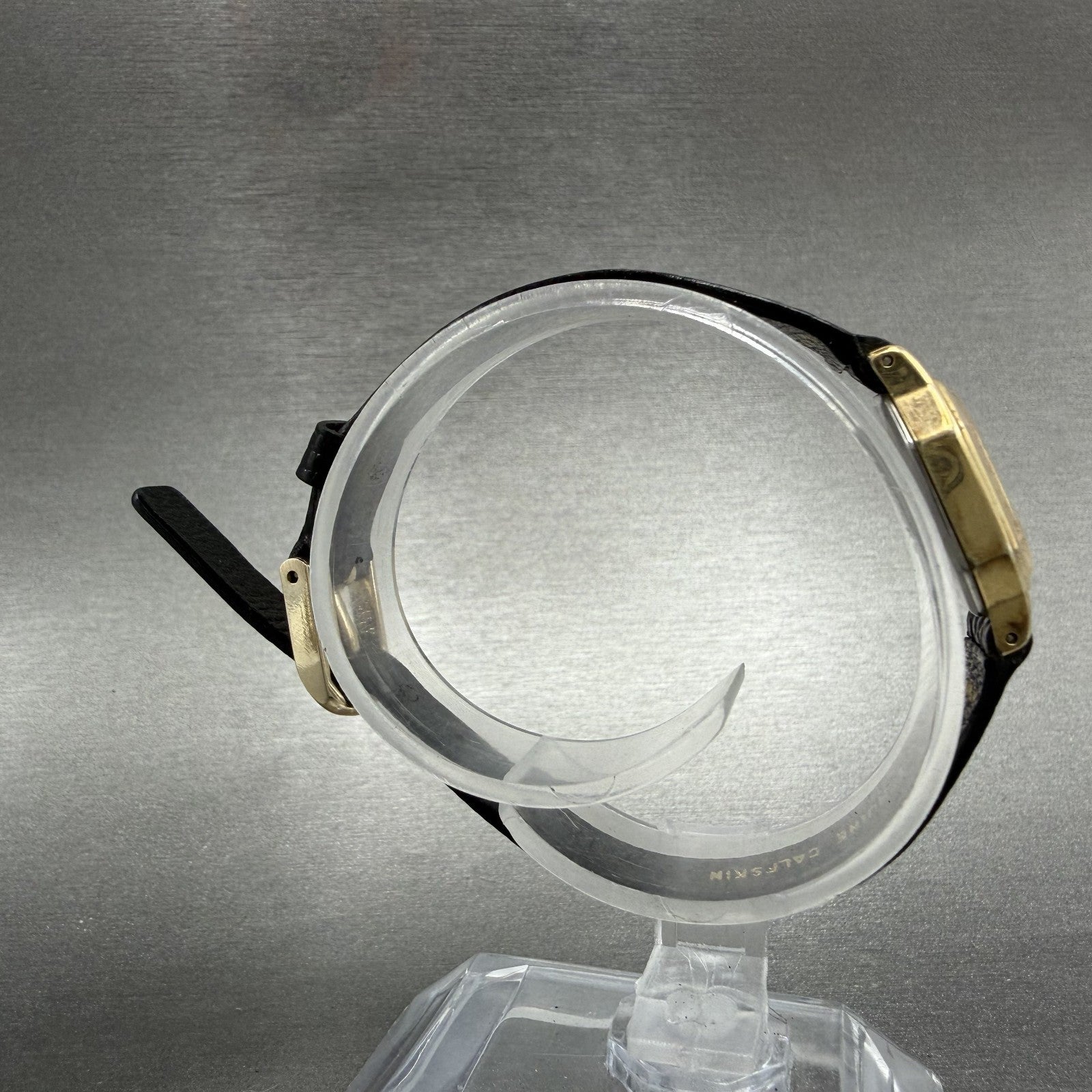 Seiko Watch Women 16mm Champagne Dial Gold Tone Octagon 2c20-5769 New Battery8