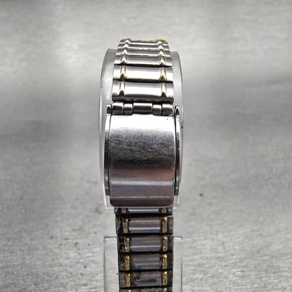 Seiko Watch Women 24mm Gray Dial Two Tone Round 7321-0150 New Battery Vintage7