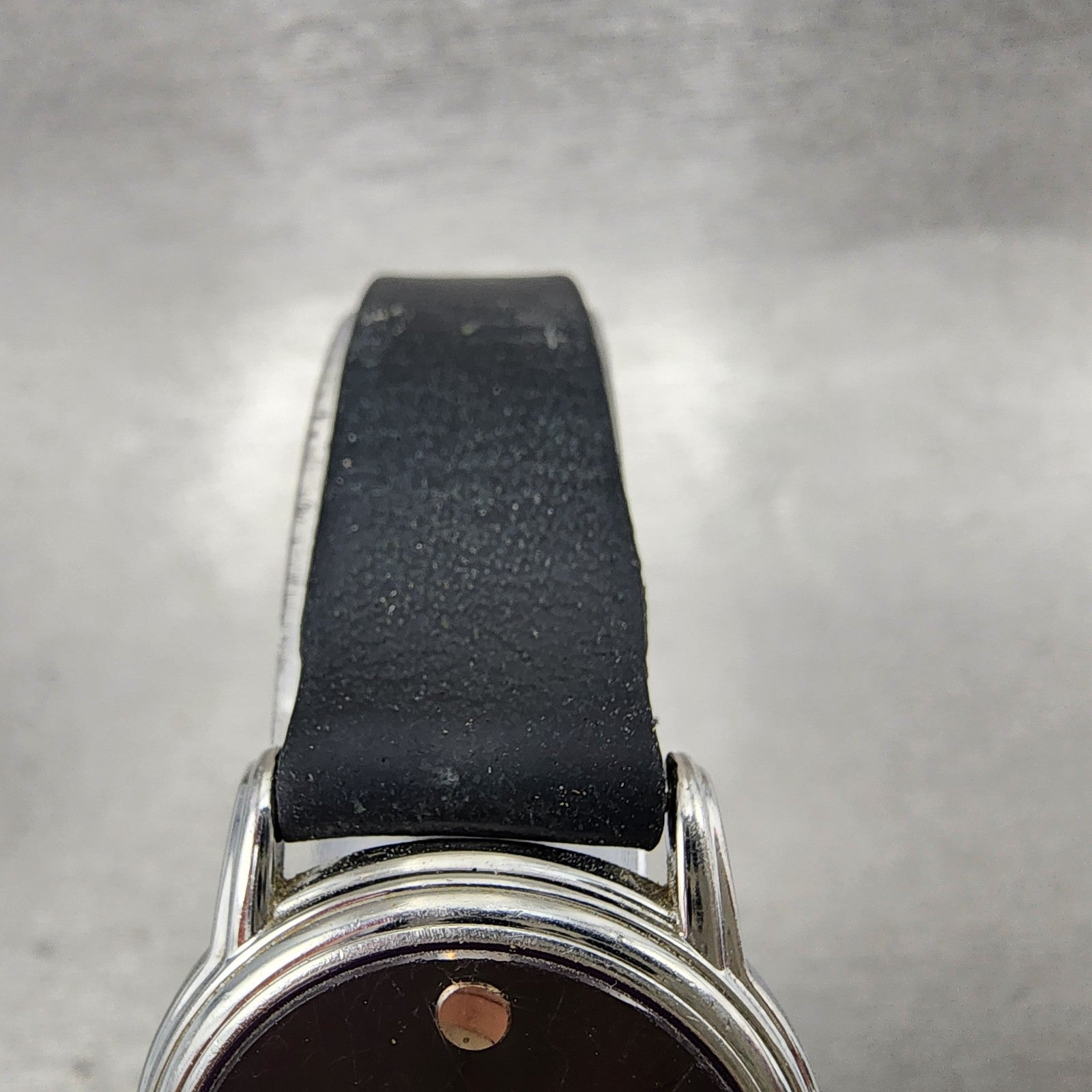 Movado Muesem Watch Women 26mm Black Dial Silver Tone NO BACK!! New battery5