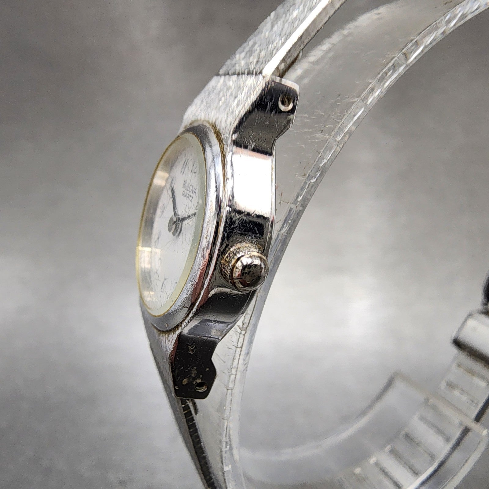 Bulova Watch Women 18mm White Dial Silver Tone Round 91L06 New Battery2