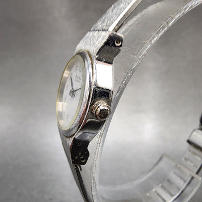 Bulova Watch Women 18mm White Dial Silver Tone Round 91L06 New Battery2