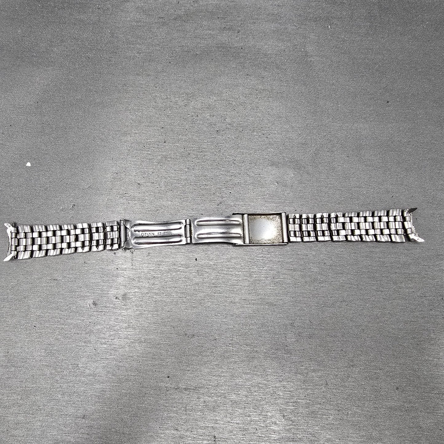 Citizen Bracelet 18mm Stainless Steel Two Tone Tri Folding Clasp VTG READ!!!!!!!10