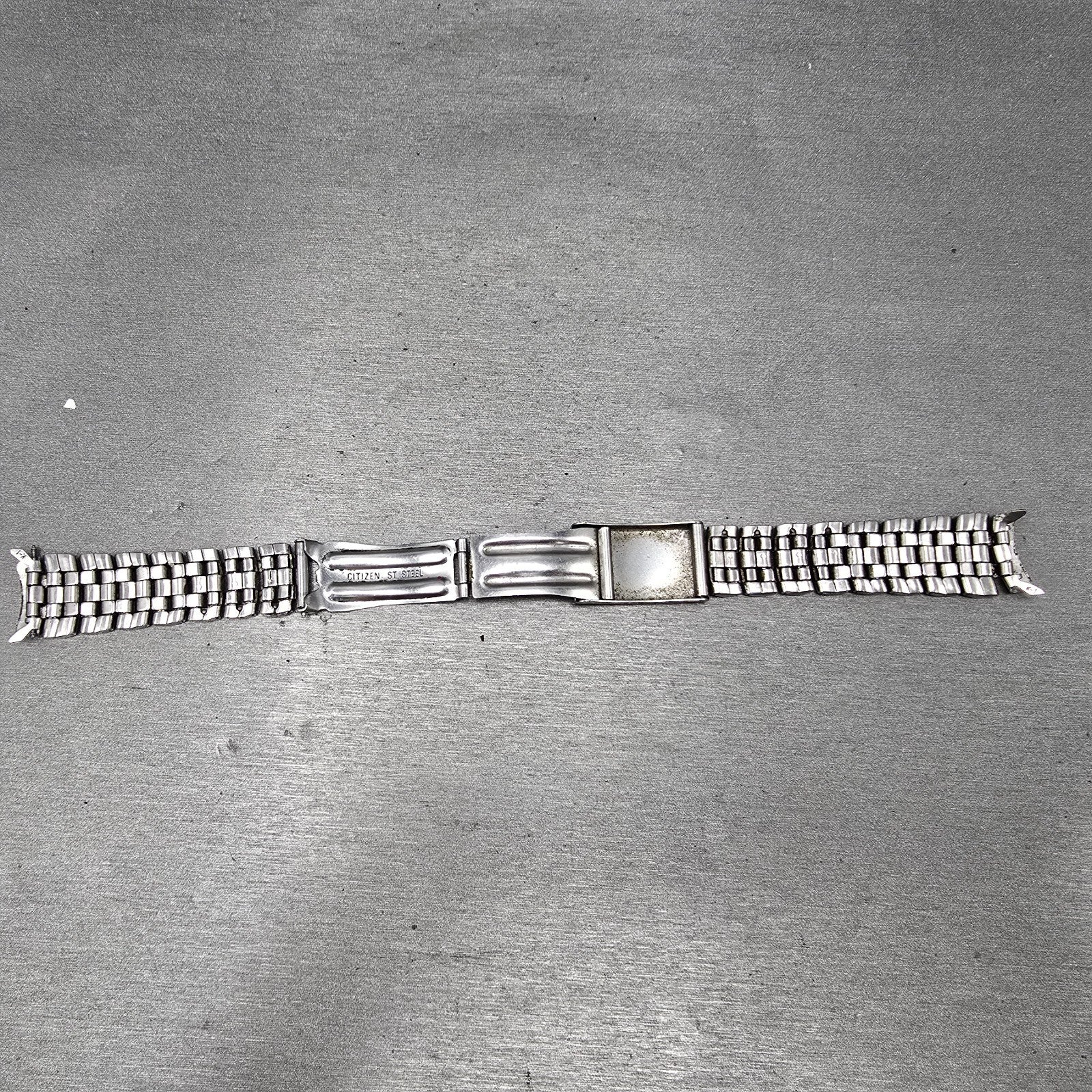 Citizen Bracelet 18mm Stainless Steel Two Tone Tri Folding Clasp VTG READ!!!!!!!10